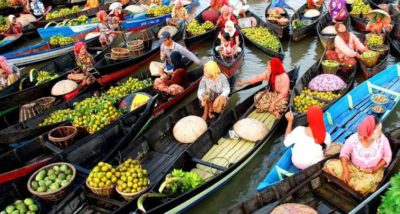 Pasar Terapung Muara Kuin Banjarmasin Tempat Wisata Banjarmasin